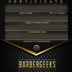 Baby’s First Haircut Certificate