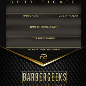 Baby’s First Haircut Certificate